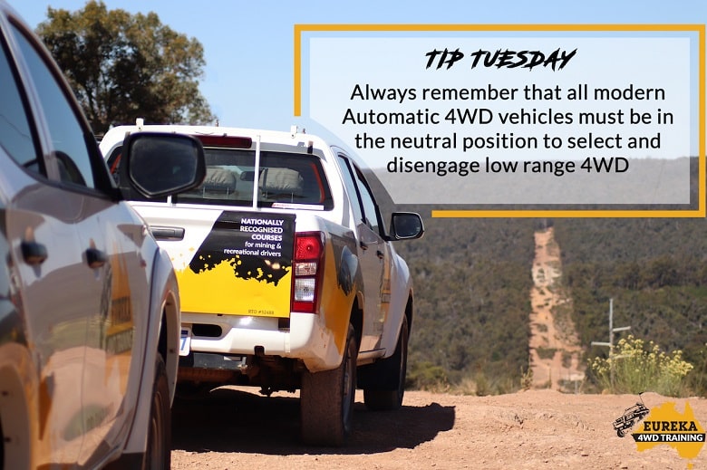 Eureka 4WD Training banner with a headline of Tip Tuesday.